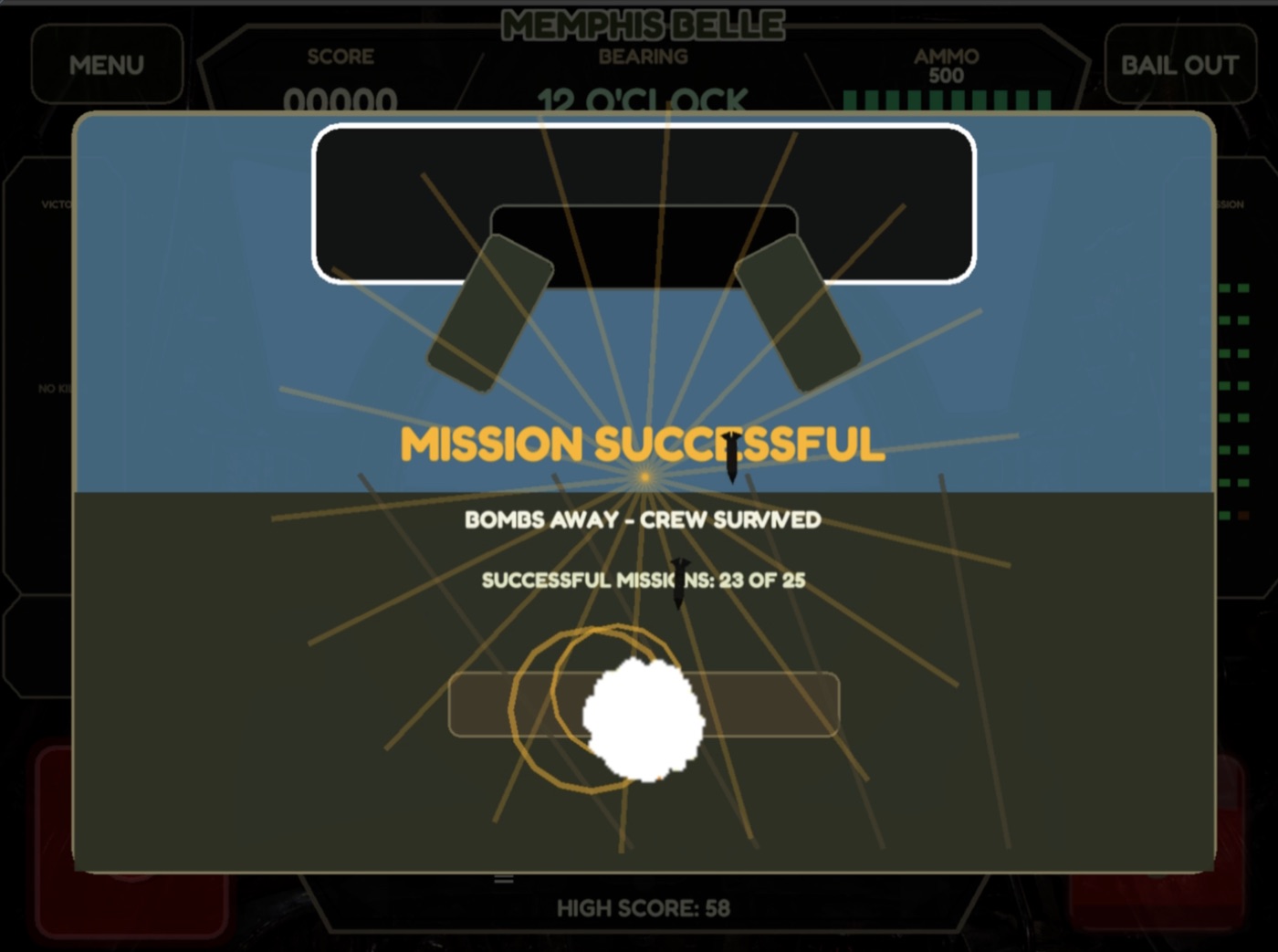 Ball Turret Gunner mission successful screenshot