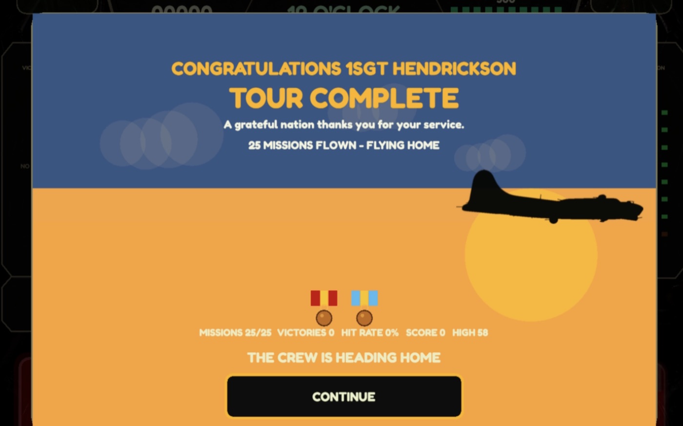 Ball Turret Gunner victory screen screenshot